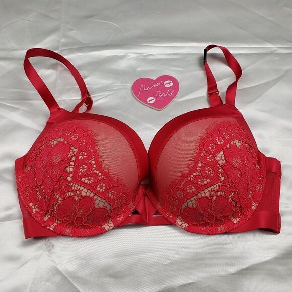 Victoria's Secret Very Sexy Push Up Bra Red Lace - Picture 1 of 4